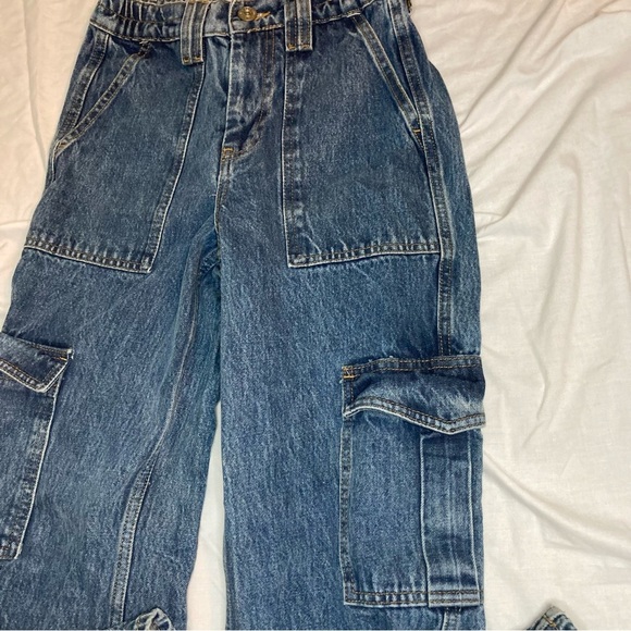 BDG Urban Outfitters Elastic Skate Jeans Size 25 Navy Blue - Picture 3 of 6